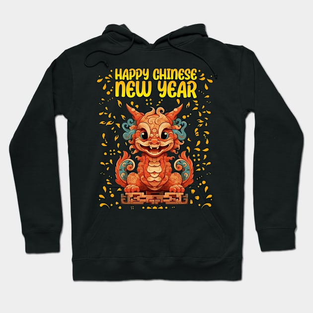 Majestic 2024 Dragon - Lunar New Year Celebration Design Hoodie by star trek fanart and more